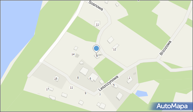 Silnowo, Sosnowa, 9, mapa Silnowo