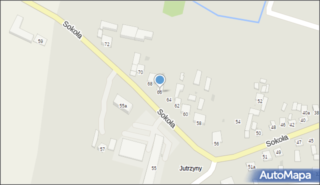 Skalbmierz, Sokoła, ppor., 66, mapa Skalbmierz