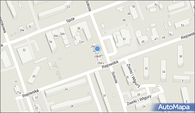 Skarżysko-Kamienna, Sokola, 19a/4, mapa Skarżysko-Kamienna
