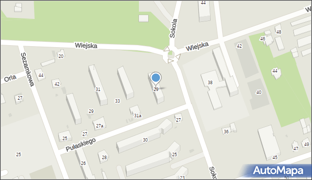 Skarżysko-Kamienna, Sokola, 29, mapa Skarżysko-Kamienna