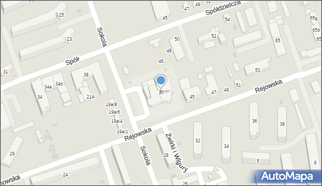 Skarżysko-Kamienna, Sokola, 30, mapa Skarżysko-Kamienna