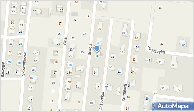 Skierdy, Sokola, 16, mapa Skierdy