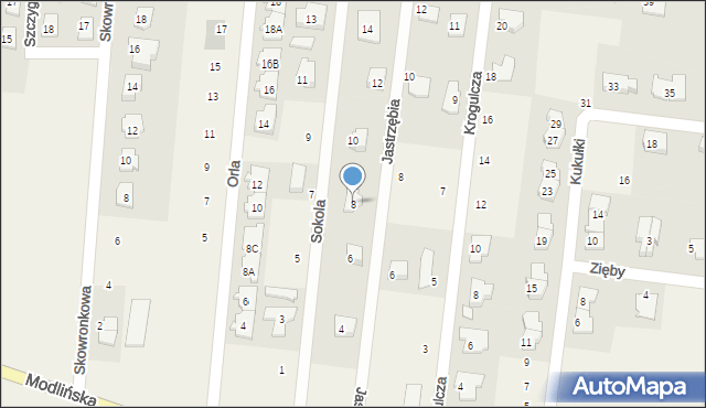 Skierdy, Sokola, 8, mapa Skierdy