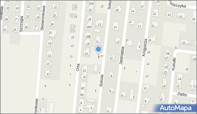 Skierdy, Sokola, 9, mapa Skierdy