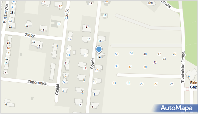 Skierdy, Sowia, 14, mapa Skierdy