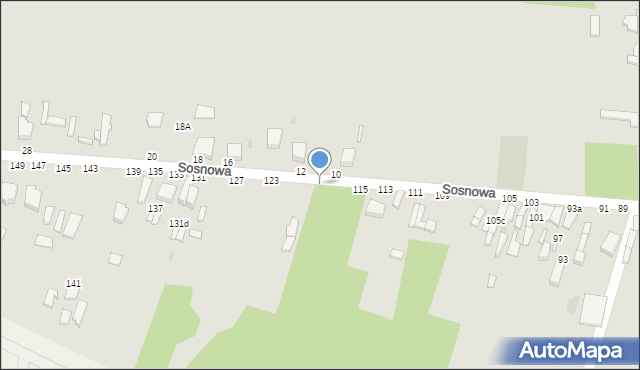 Skierniewice, Sosnowa, 119, mapa Skierniewic