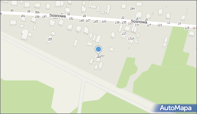 Skierniewice, Sosnowa, 141, mapa Skierniewic