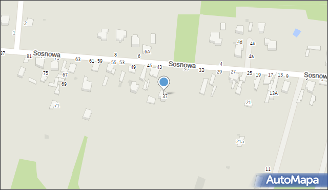 Skierniewice, Sosnowa, 41, mapa Skierniewic