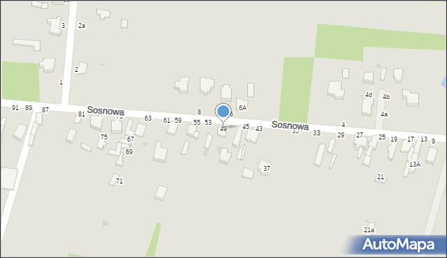 Skierniewice, Sosnowa, 49, mapa Skierniewic