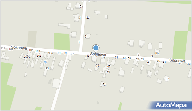 Skierniewice, Sosnowa, 77, mapa Skierniewic