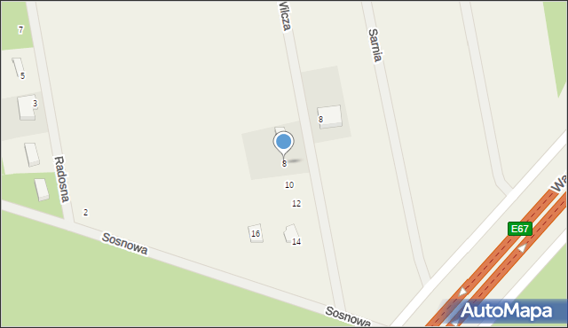 Ślubów, Sosnowa, 8, mapa Ślubów