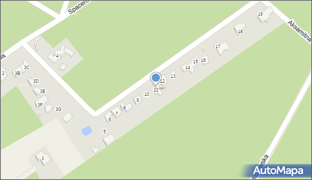 Słupno, Sosnowa, 11, mapa Słupno