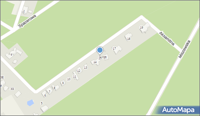 Słupno, Sosnowa, 15, mapa Słupno