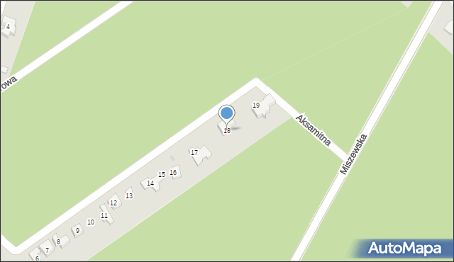 Słupno, Sosnowa, 18, mapa Słupno