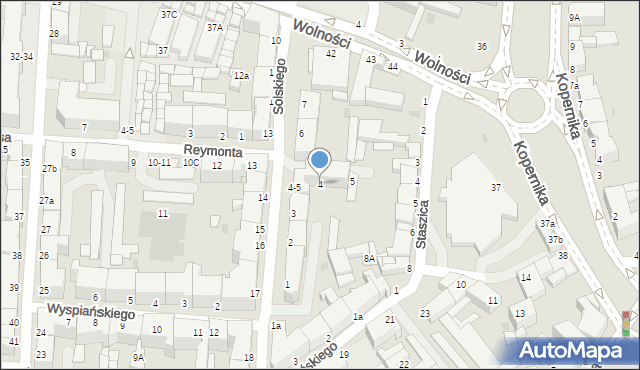 Słupsk, Solskiego Ludwika, 4, mapa Słupska