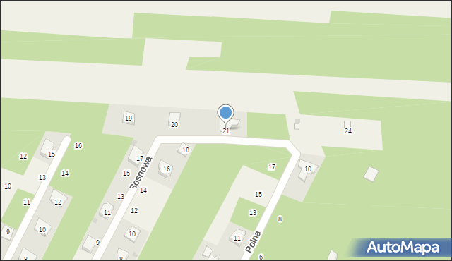 Smardzewice, Sosnowa, 21, mapa Smardzewice