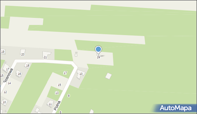 Smardzewice, Sosnowa, 24, mapa Smardzewice