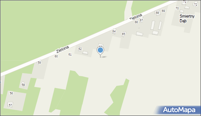 Śmiertny Dąb, Sosnowa, 41c, mapa Śmiertny Dąb