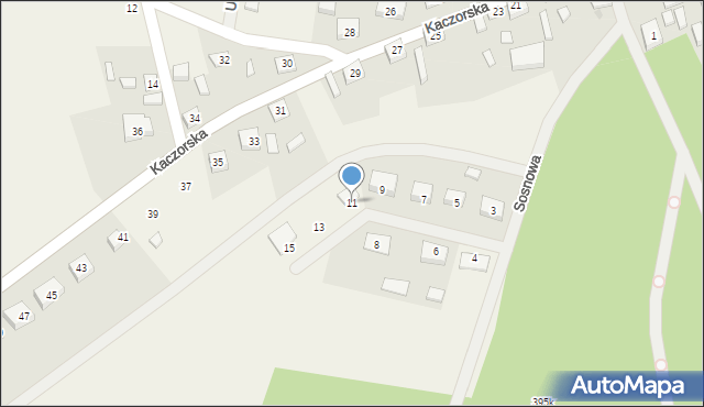 Śmiłowo, Sosnowa, 11, mapa Śmiłowo