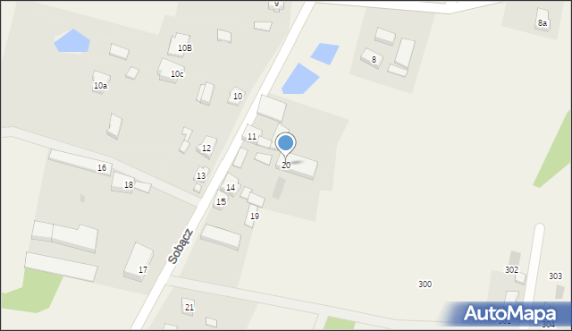 Sobącz, Sobącz, 20, mapa Sobącz