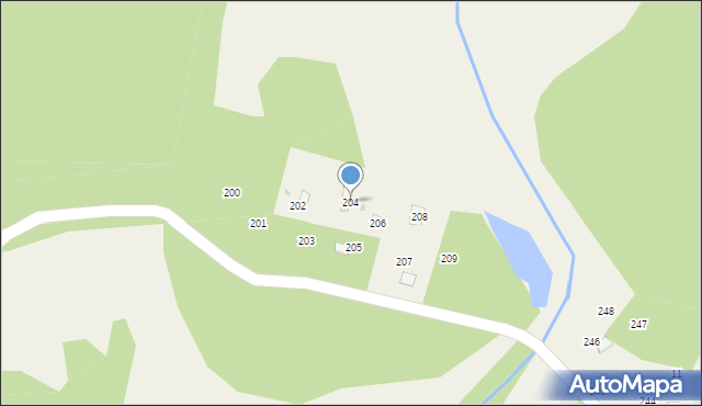 Sobącz, Sobącz, 204, mapa Sobącz