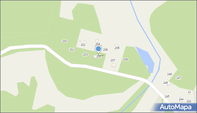 Sobącz, Sobącz, 205, mapa Sobącz