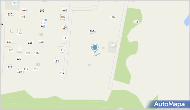 Sobącz, Sobącz, 310, mapa Sobącz