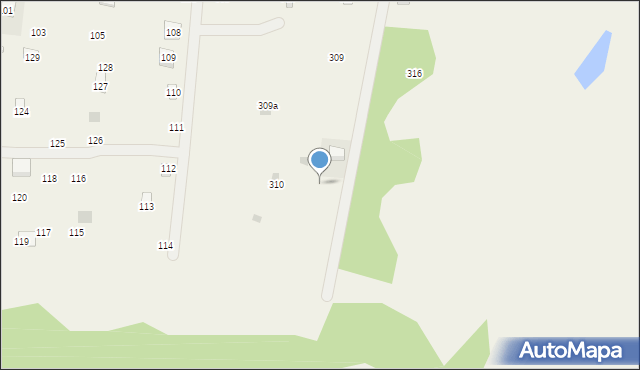 Sobącz, Sobącz, 310a, mapa Sobącz