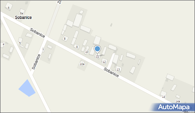 Sobanice, Sobanice, 11, mapa Sobanice