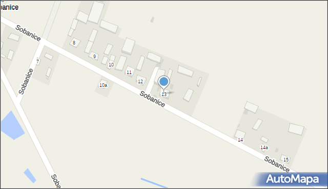 Sobanice, Sobanice, 13, mapa Sobanice