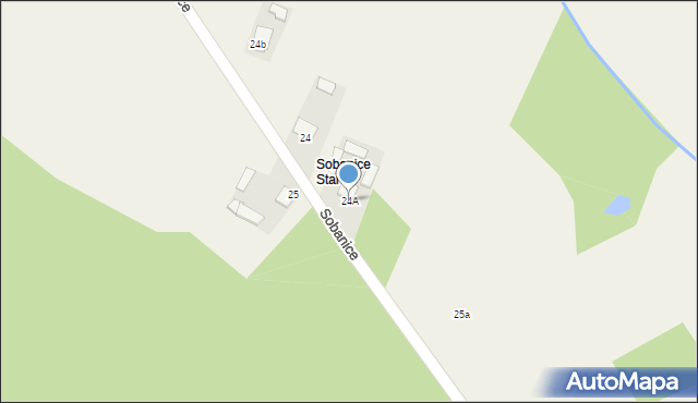 Sobanice, Sobanice, 24A, mapa Sobanice