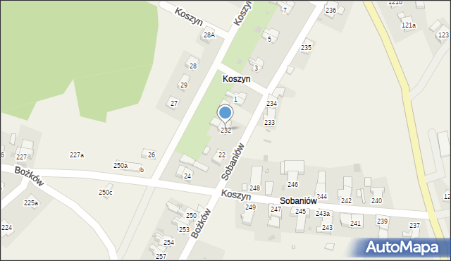 Sobaniów, Sobaniów, 21, mapa Sobaniów