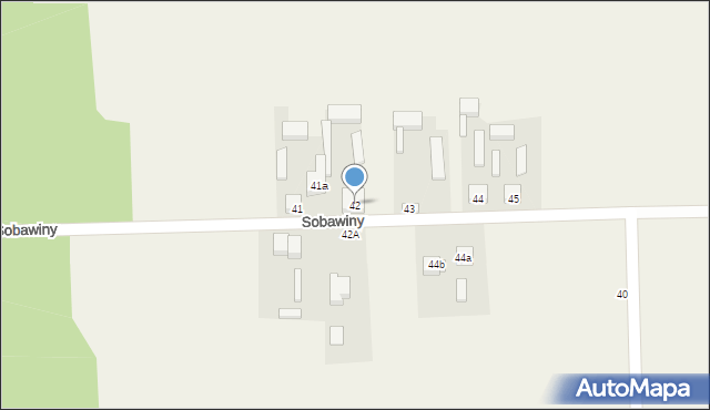 Sobawiny, Sobawiny, 42, mapa Sobawiny