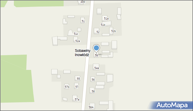 Sobawiny, Sobawiny, 54, mapa Sobawiny