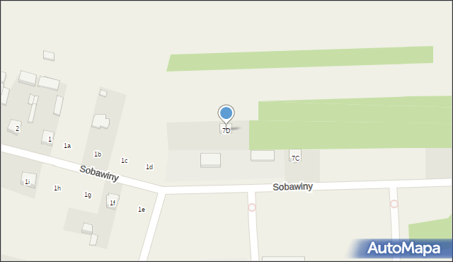 Sobawiny, Sobawiny, 7D, mapa Sobawiny