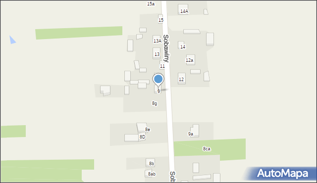 Sobawiny, Sobawiny, 9, mapa Sobawiny