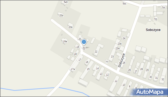 Sobczyce, Sobczyce, 21, mapa Sobczyce