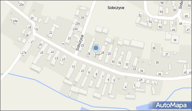 Sobczyce, Sobczyce, 27, mapa Sobczyce