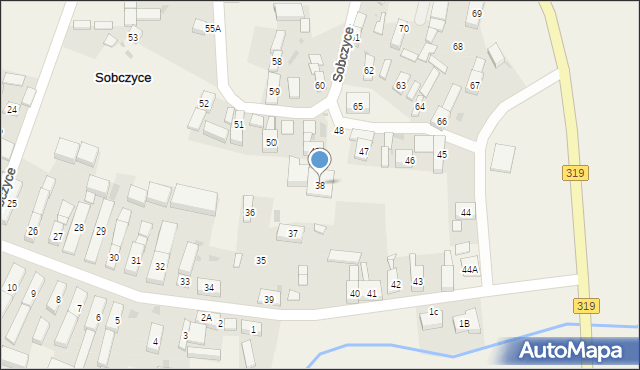 Sobczyce, Sobczyce, 38, mapa Sobczyce