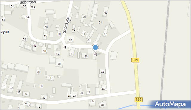 Sobczyce, Sobczyce, 45, mapa Sobczyce