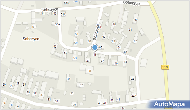 Sobczyce, Sobczyce, 48, mapa Sobczyce