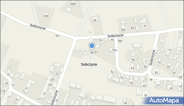 Sobczyce, Sobczyce, 53, mapa Sobczyce