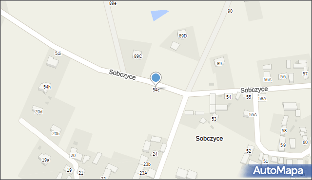 Sobczyce, Sobczyce, 54c, mapa Sobczyce