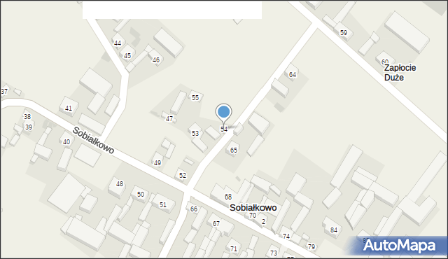 Sobiałkowo, Sobiałkowo, 54, mapa Sobiałkowo