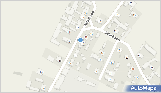 Sobiałkowo, Sobiałkowo, 9, mapa Sobiałkowo