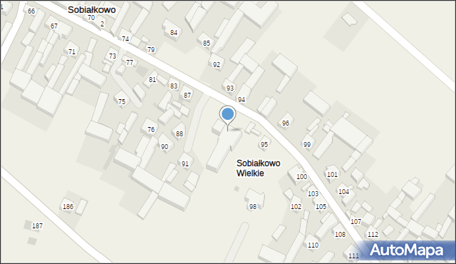 Sobiałkowo, Sobiałkowo, 95, mapa Sobiałkowo