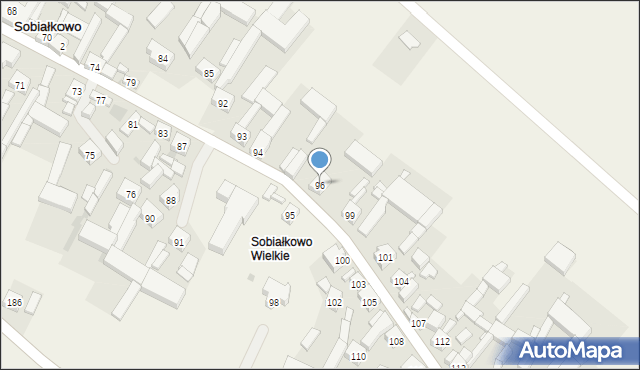 Sobiałkowo, Sobiałkowo, 96, mapa Sobiałkowo