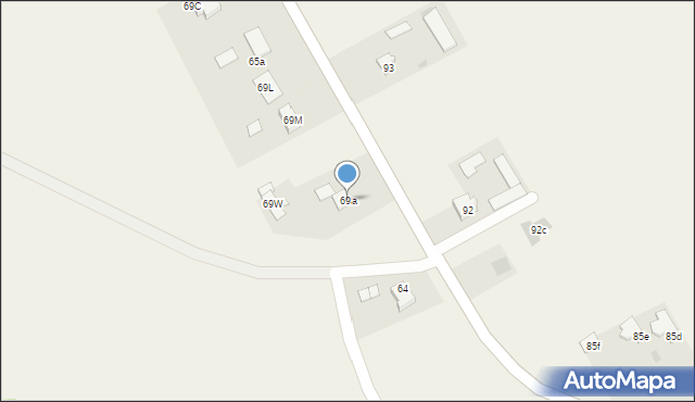 Sobianowice, Sobianowice, 69a, mapa Sobianowice