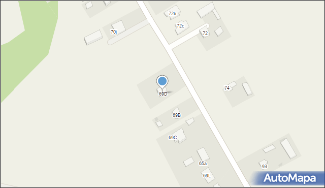 Sobianowice, Sobianowice, 69D, mapa Sobianowice