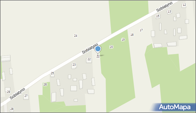 Sobiatyno, Sobiatyno, 21, mapa Sobiatyno
